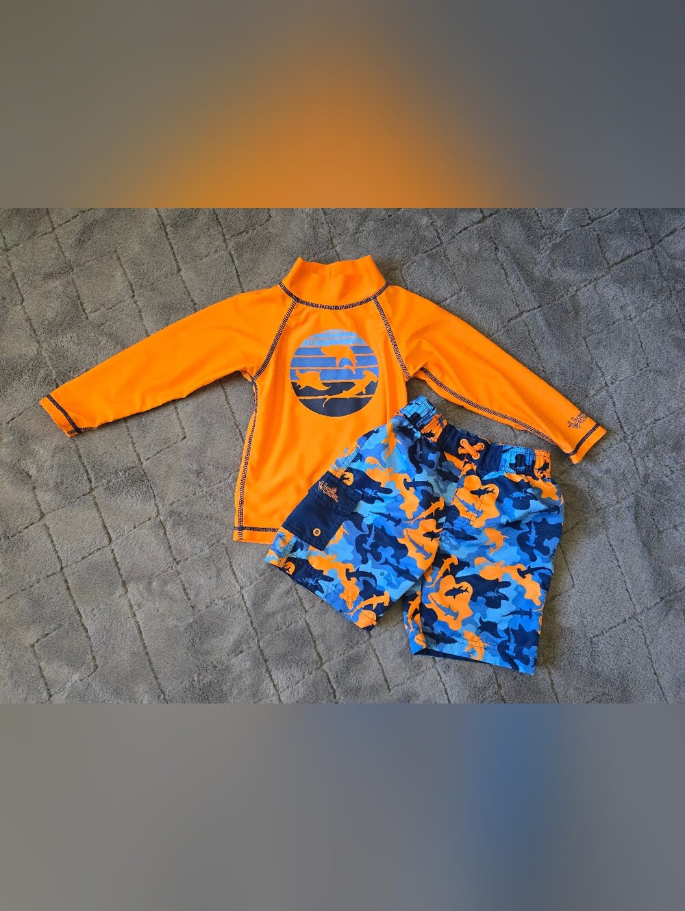 UV Skinz Orange UPF 50+ Sunwear Top (Kids 4T) 💙🧡